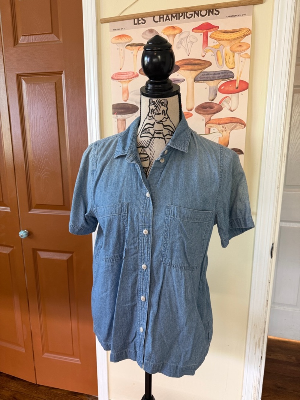 Madewell Light Blue Denim Button-Down Shirt